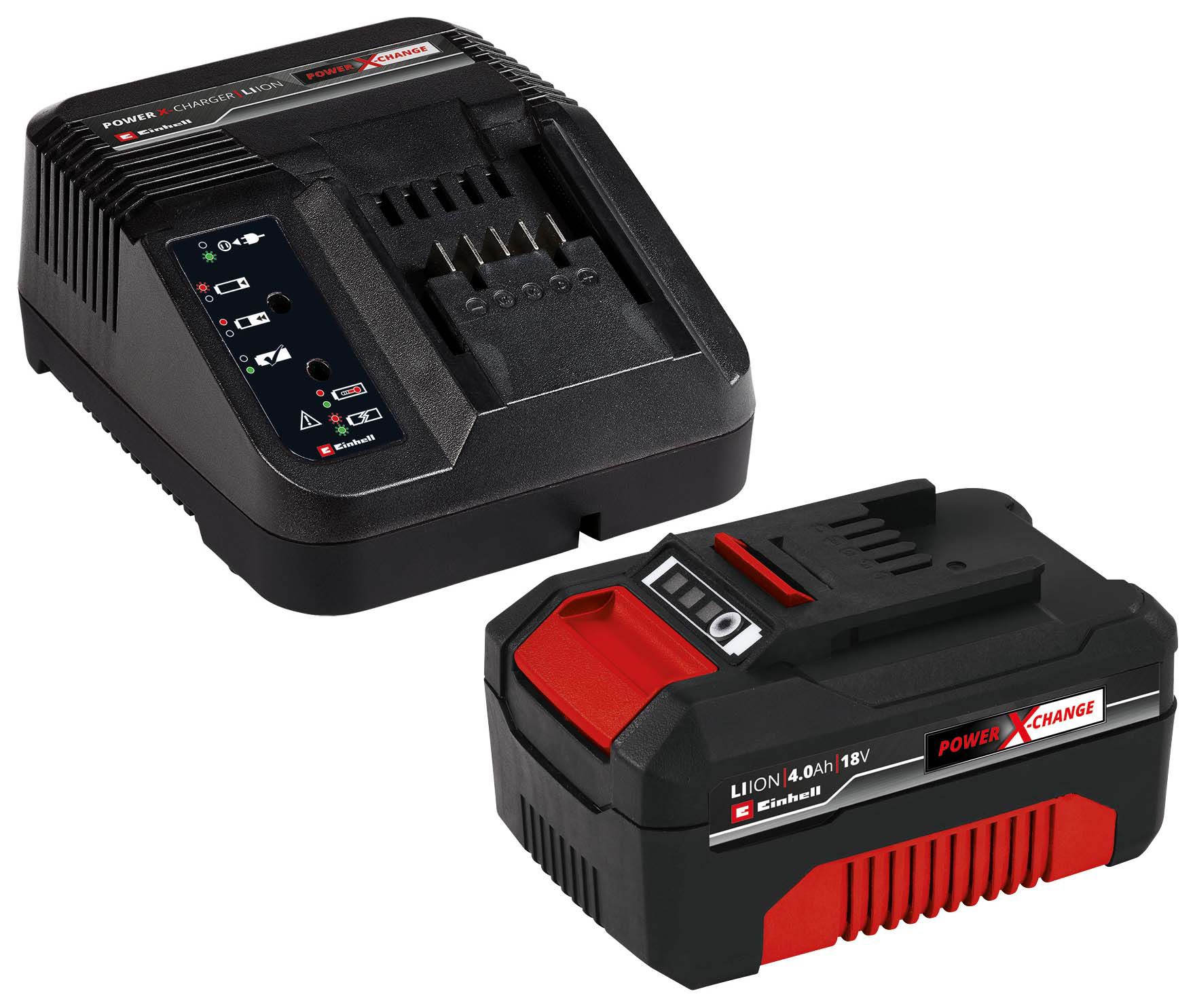 Image of Einhell Power X-Change 18V 4.0Ah Battery and Fast Charger Starter Kit