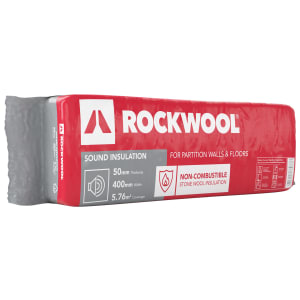 Image of Rockwool Sound Insulation Slab - 50 x 400 x 1200mm