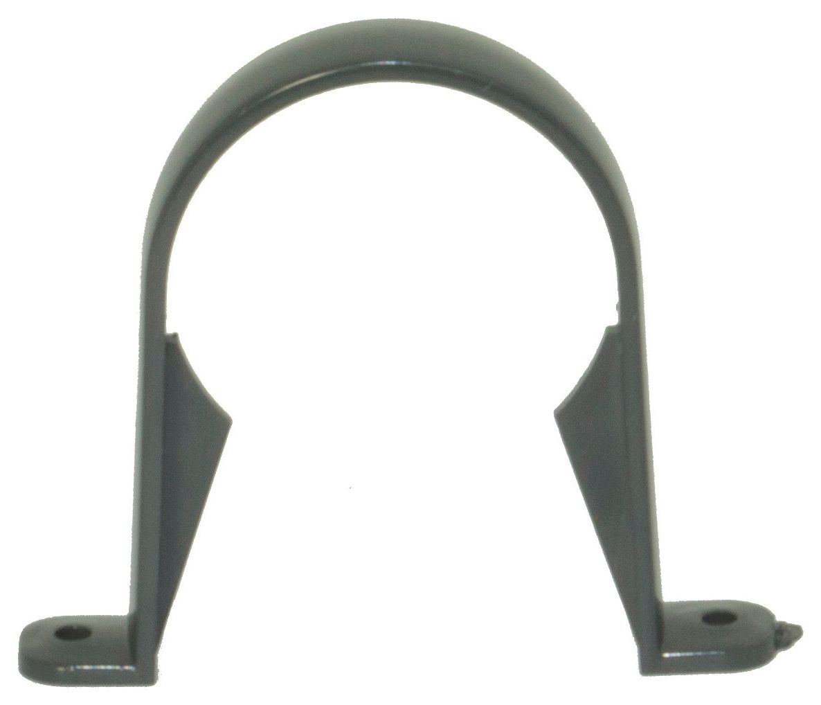 FloPlast 68mm Round Line Downpipe Clip - Anthracite Grey