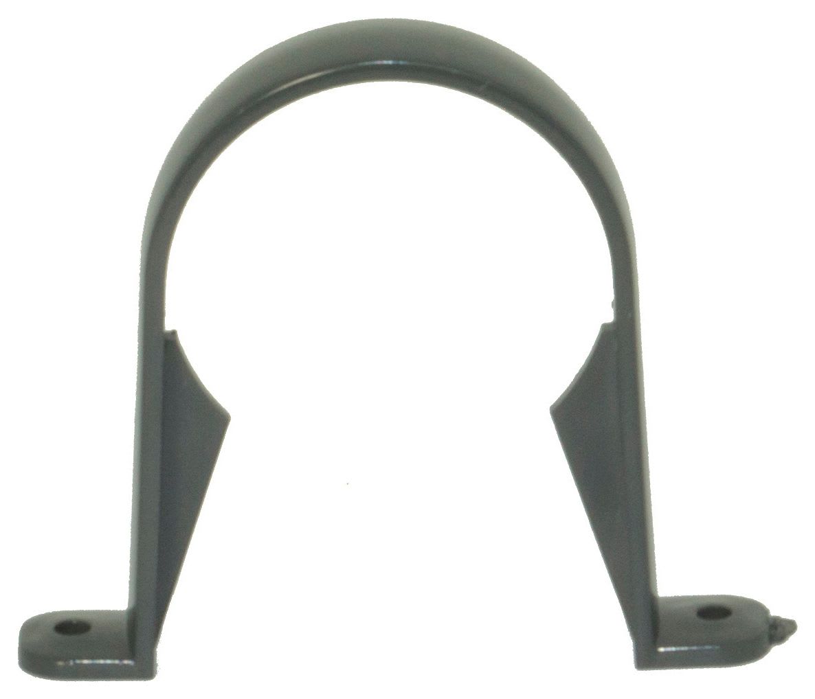 FloPlast 68mm Round Line Downpipe Clip - Anthracite