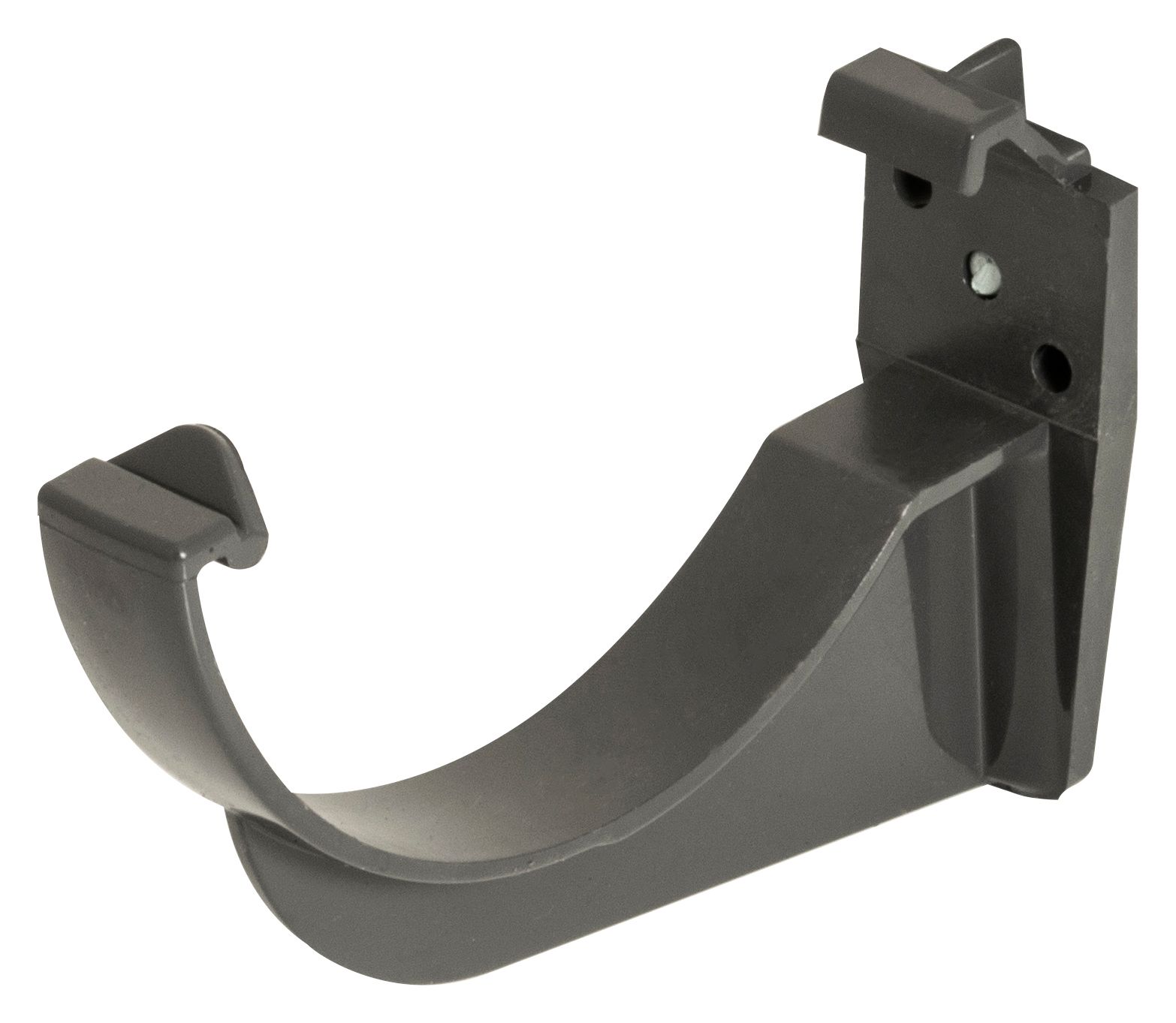 Image of FloPlast 112mm Round Line Gutter Fascia Bracket - Anthracite Grey