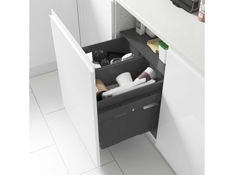 2-Pack Adjustable Drawer Dividers - White | Smart Design Kitchen