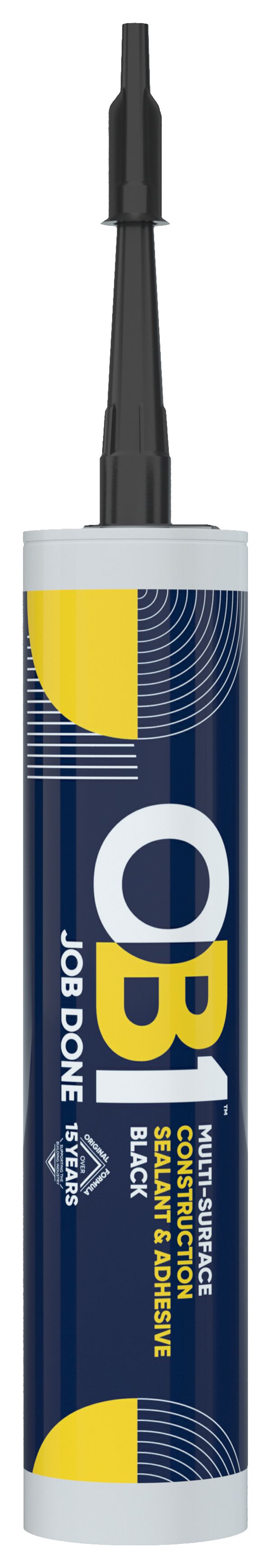 Image of OB1 Multi-Surface 290ml Sealant & Adhesive - Black
