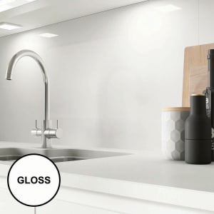 Image of AluSplash Splashback Ice White 3050 x 610mm - Gloss