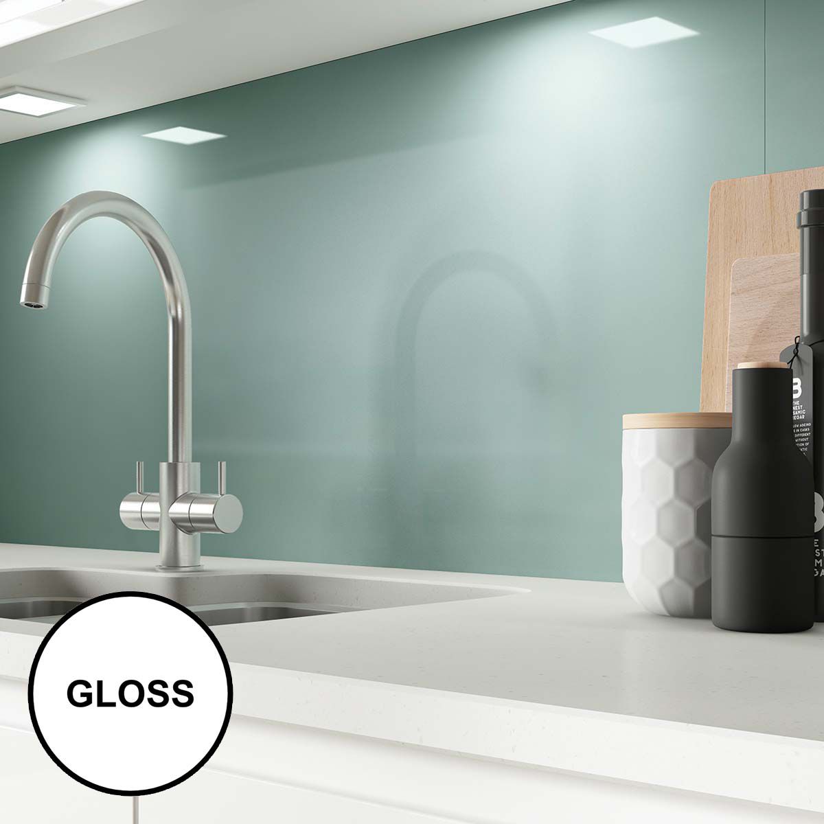 AluSplash Splashback Bluebird 800 x 600mm - Gloss