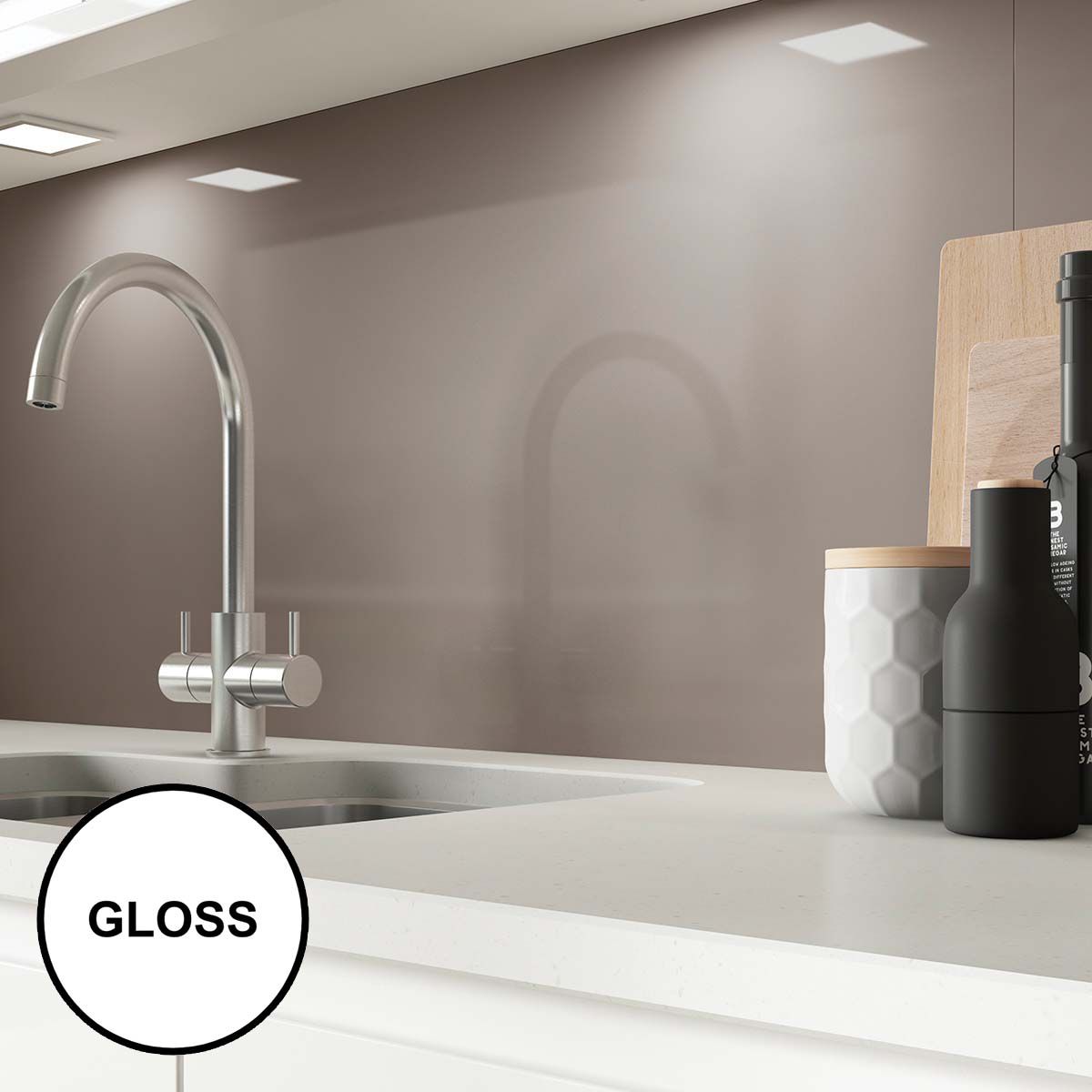 AluSplash Splashback Latte 3050 x 610mm - Gloss