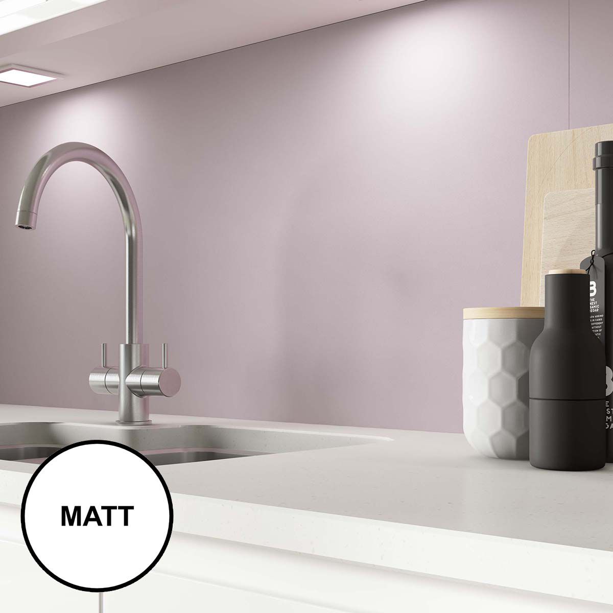 AluSplash Splashback Frosted Flora 3050 x 610mm - Matt
