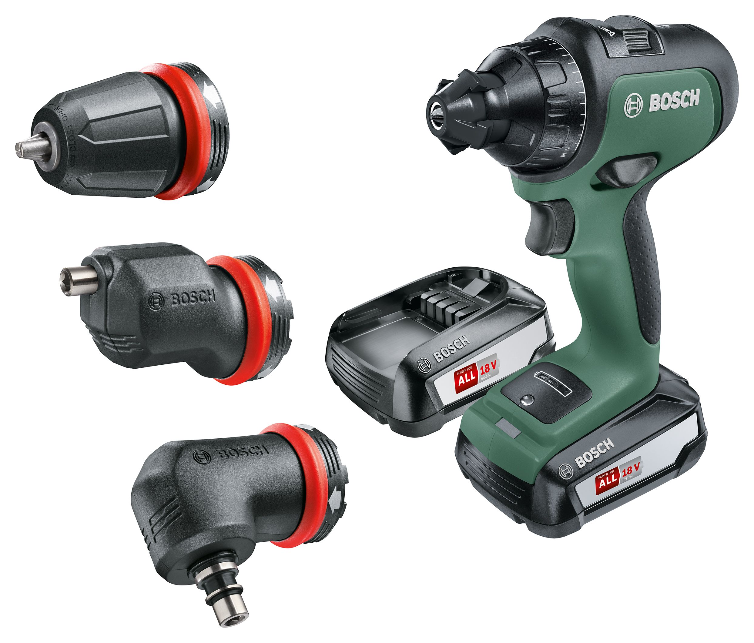 Bosch Advanceddrill 18 Cordless Brushless 2 X 2.5ah Drill / Driver With 3 X Attachment Set