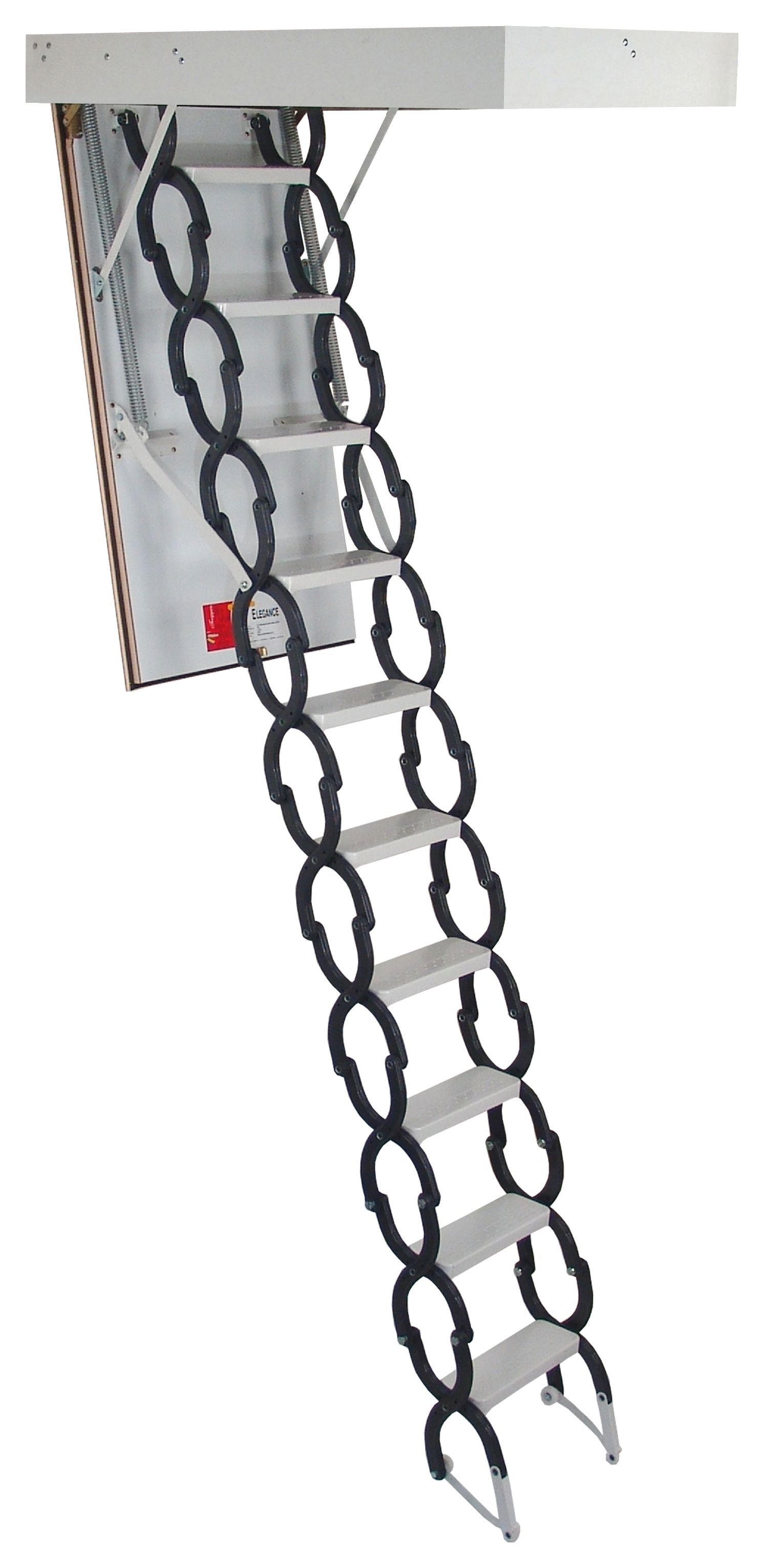Image of TB Davies MiniFold Metal Loft Ladder - Max Height 3m