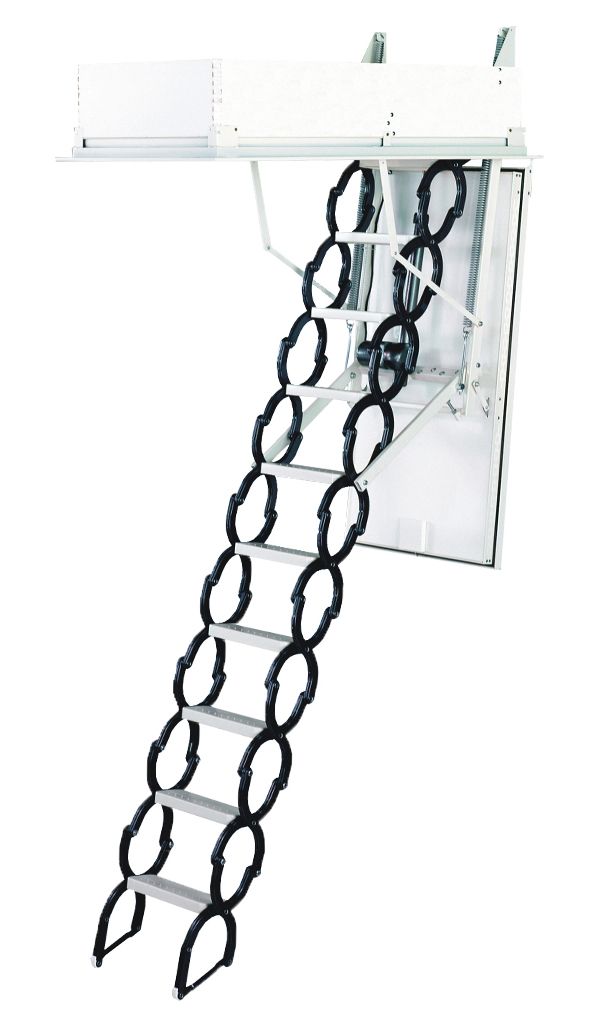 Image of TB Davies ElectricFold Remote Control Metal Loft Ladder - 2.9m