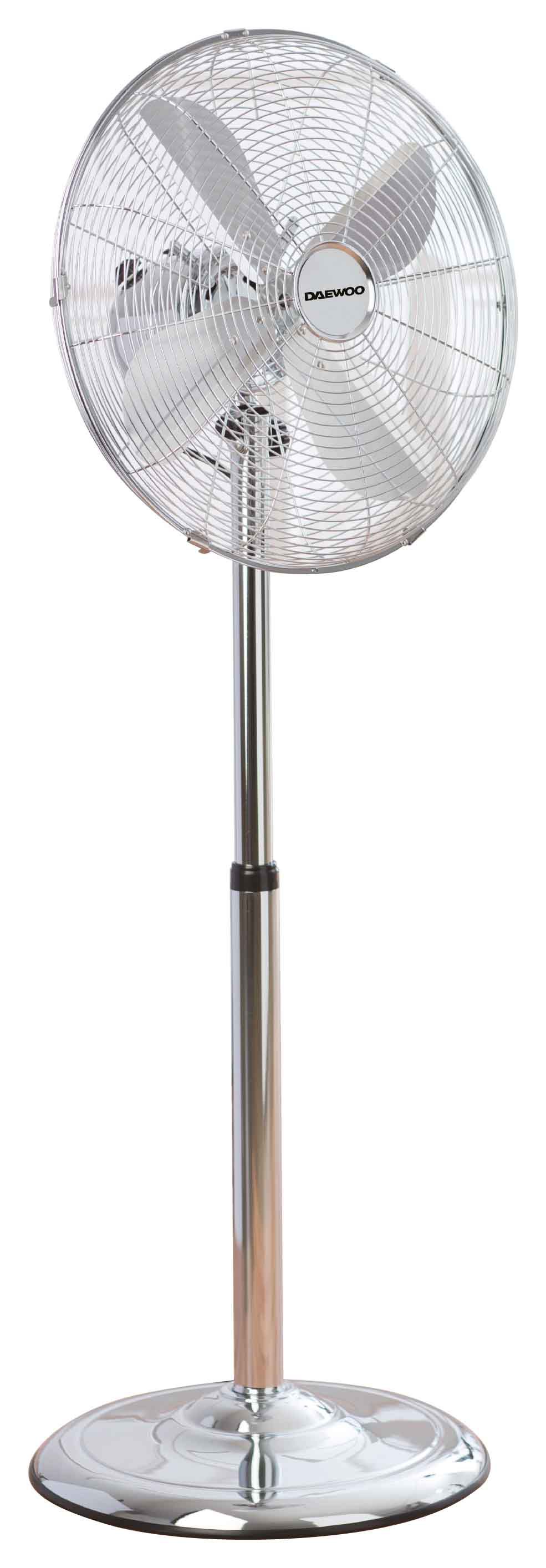 Fine Elements Chrome Pedestal Fan - 16in