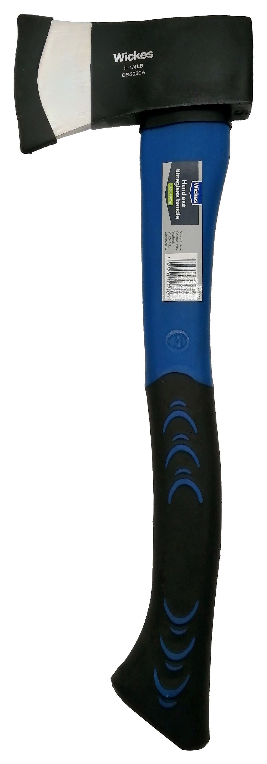 Wickes Fibreglass Handle Axe with Carbon Steel Head - 1.25lb (0.5kg)