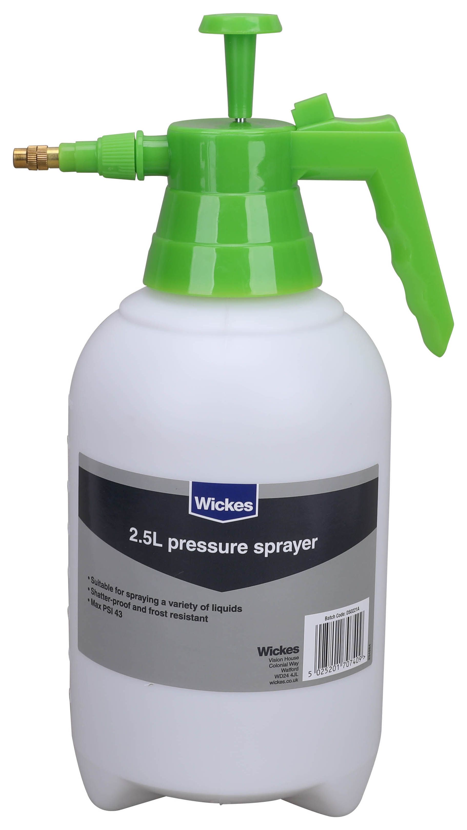 Powerful Garden Pressure Sprayer - 2.5L