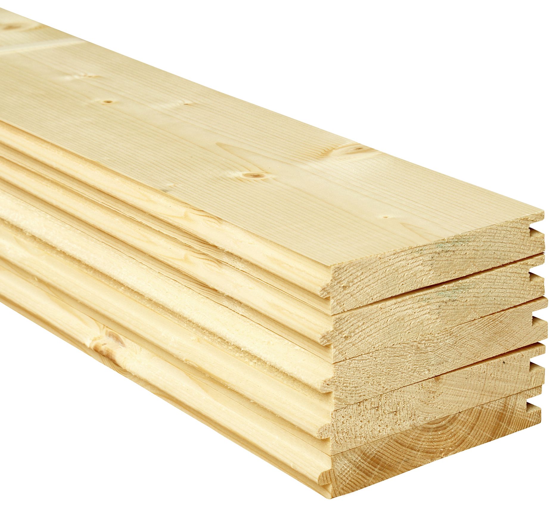 Image of Wickes PTG Timber Floorboards - 18 x 144 x 1800mm - Pack of 5