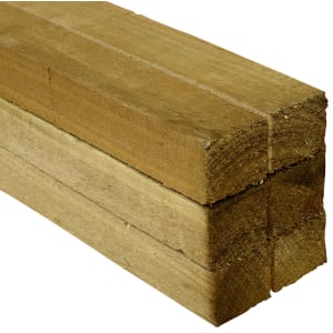 Wickes Treated Sawn Timber - 47 x 47 x 1800mm - Pack of 6