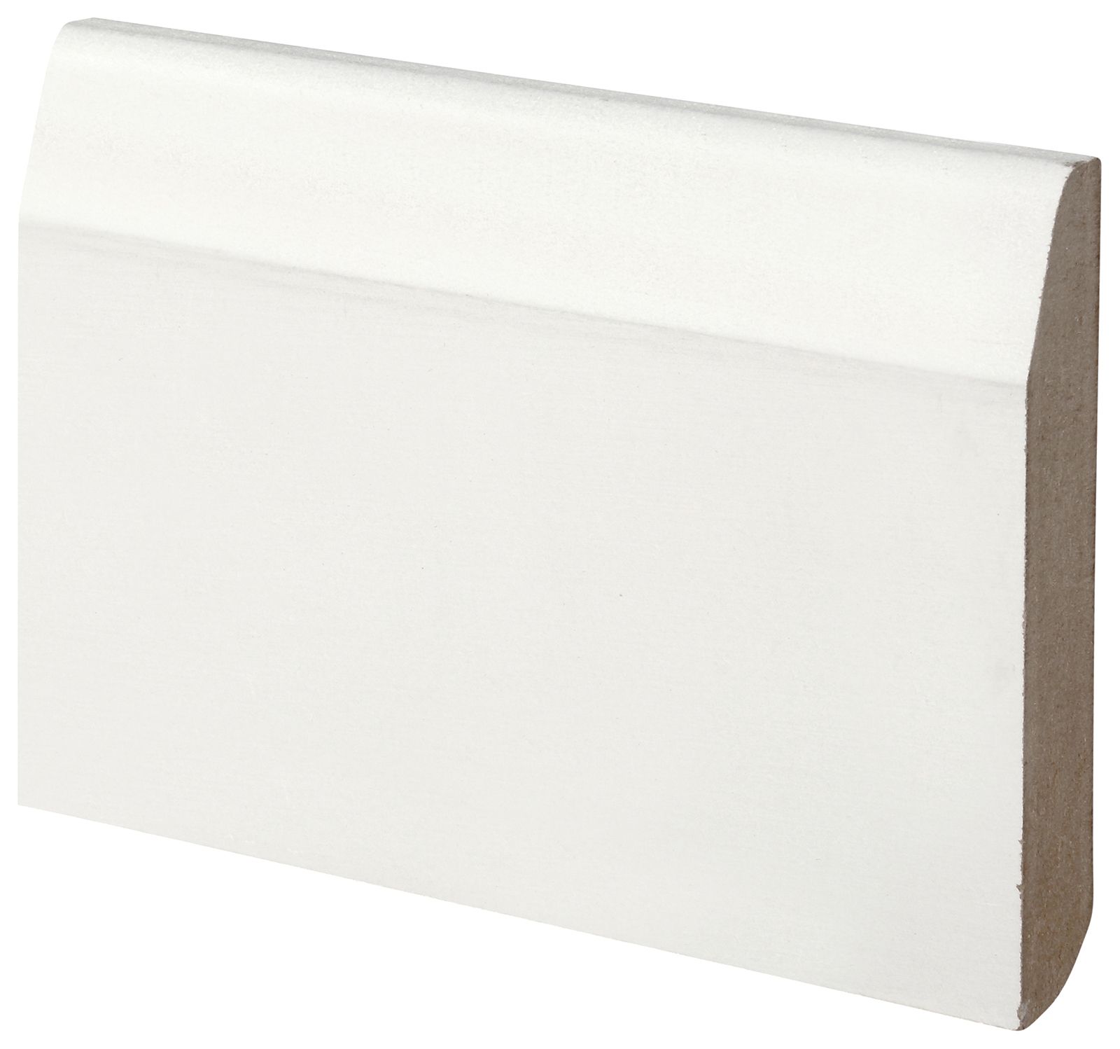 Wickes Dual Purpose Chamfered / Bullnose Primed MDF Skirting - 14.5 x 94 x 3660 mm