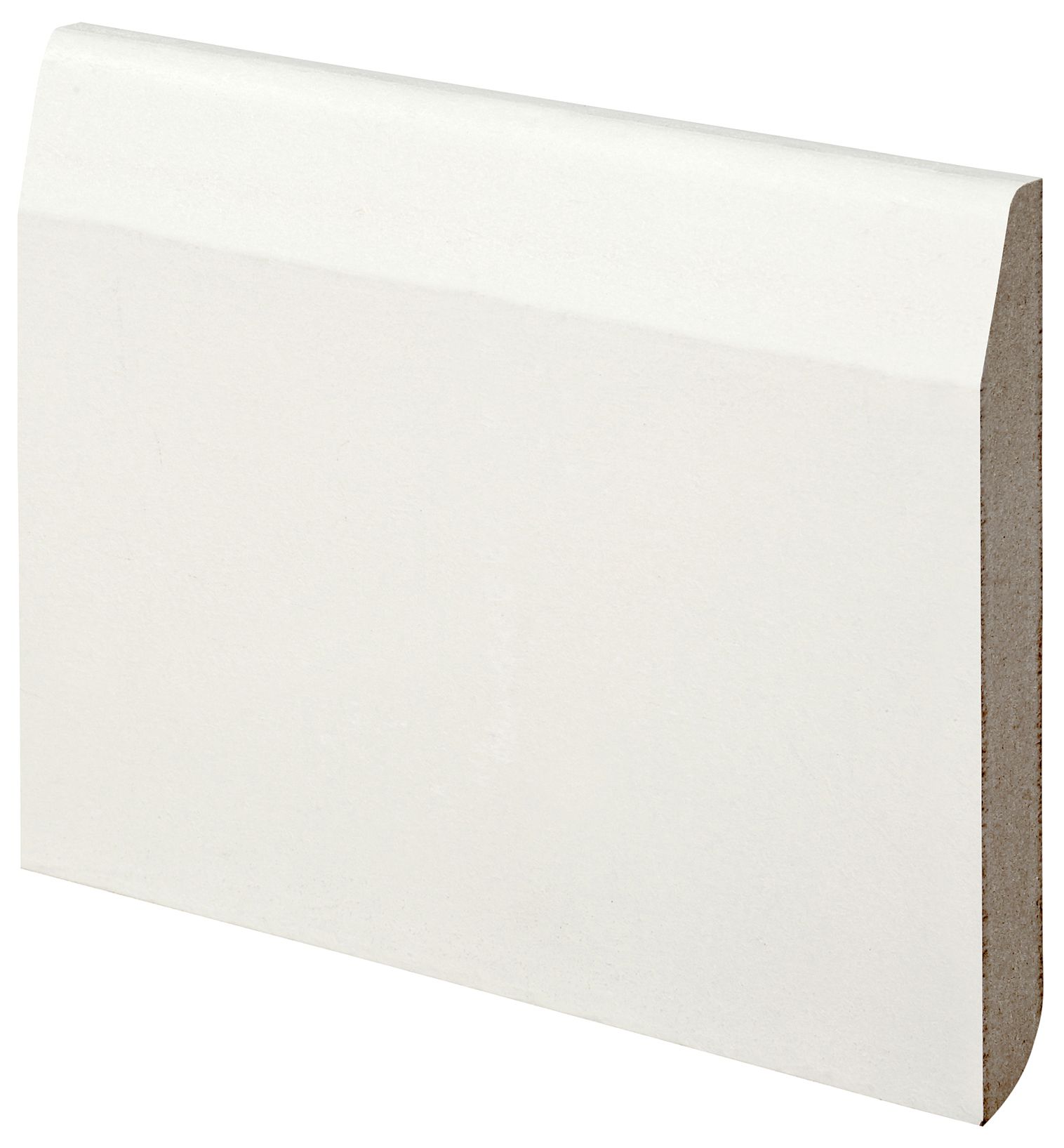 Image of Wickes Dual Purpose Chamfered/Bullnose Primed MDF Skirting - 18 x 119 x 2400mm - Pack of 4