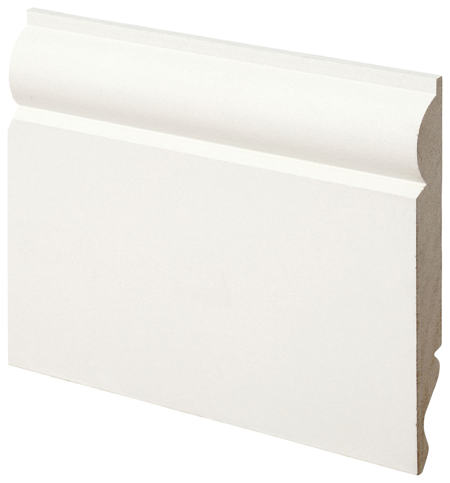 Wickes Dual Purpose Torus / Ogee Primed MDF Skirting - 18 x 119 x 2400mm - Pack of 4