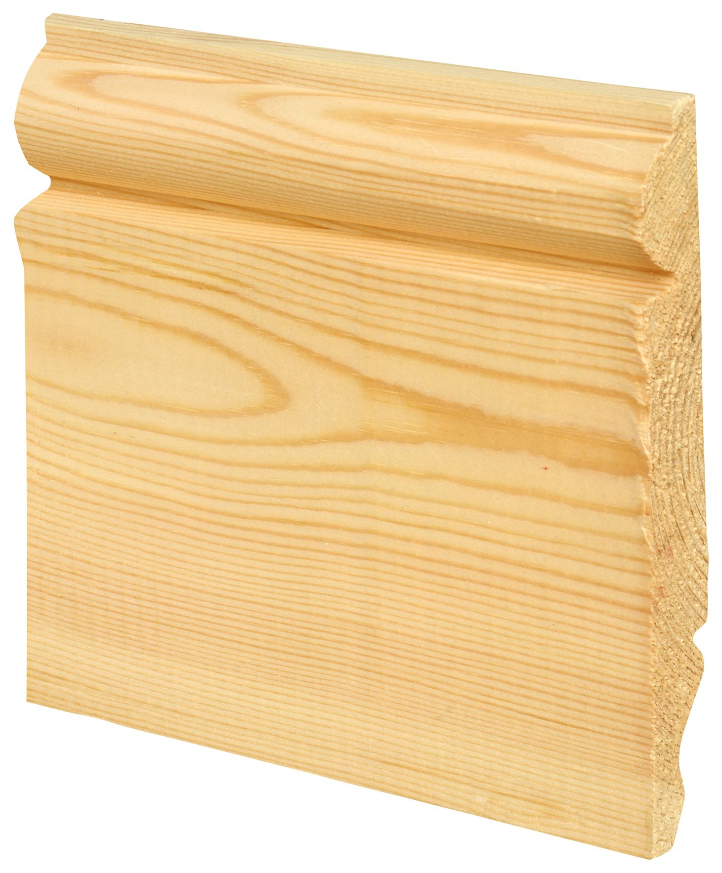 Image of Wickes Dual Purpose Torus/Ogee Pine Skirting - 19 x 144 x 3600 mm