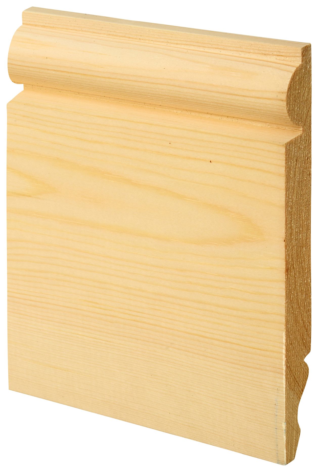 Image of Wickes Dual Purpose Torus/Ogee Pine Skirting - 19 x 167 x 3600 mm