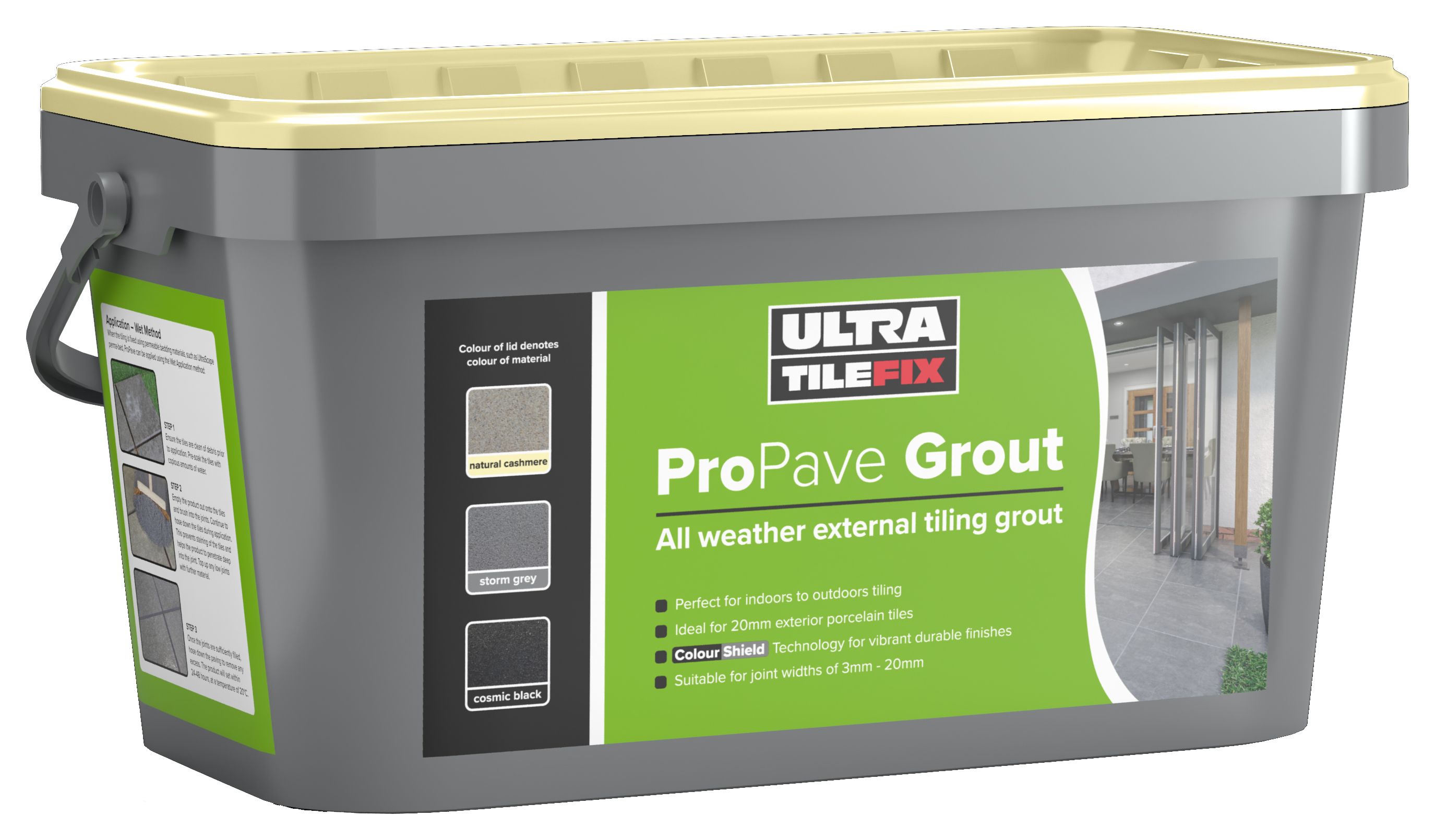 Ultra TileFix ProPave Porcelain Buff Paving Grout - 15kg