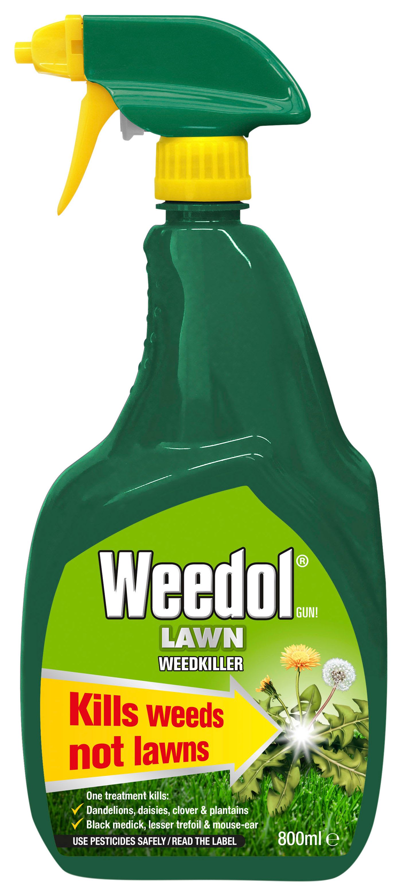 Weedol Ready to Use Lawn Weed Killer Gun 800ml Wickes.co.uk