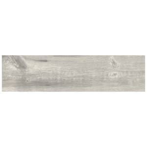 Wickes Maine Grey Wood Effect Porcelain Wall & Floor Tile - 225 x 900mm - Single