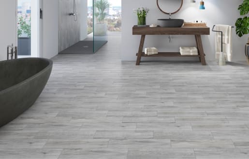 Wickes Mercia Light Grey Wood Effect, Light Grey Wood Effect Ceramic Floor Tiles