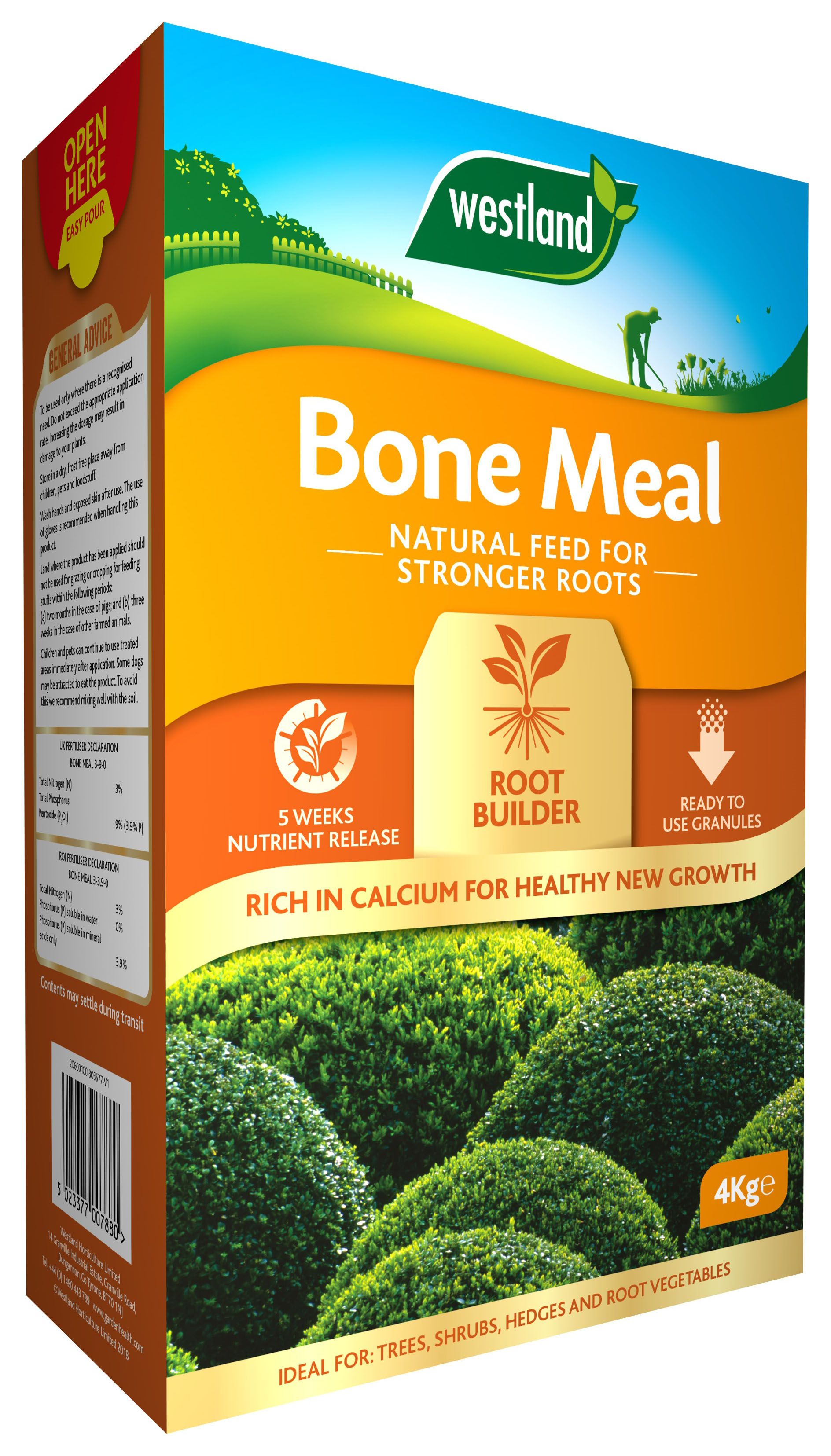 Image of Westland Bone Meal Natural Fertiliser Feed - 4kg