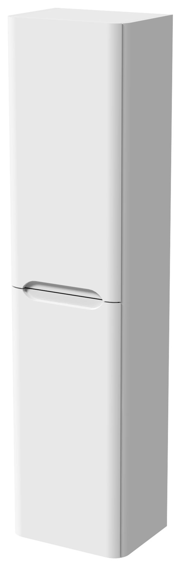 Wickes Malmo Gloss White Wall Hung J Pull Tower Unit - 1600 x 400mm