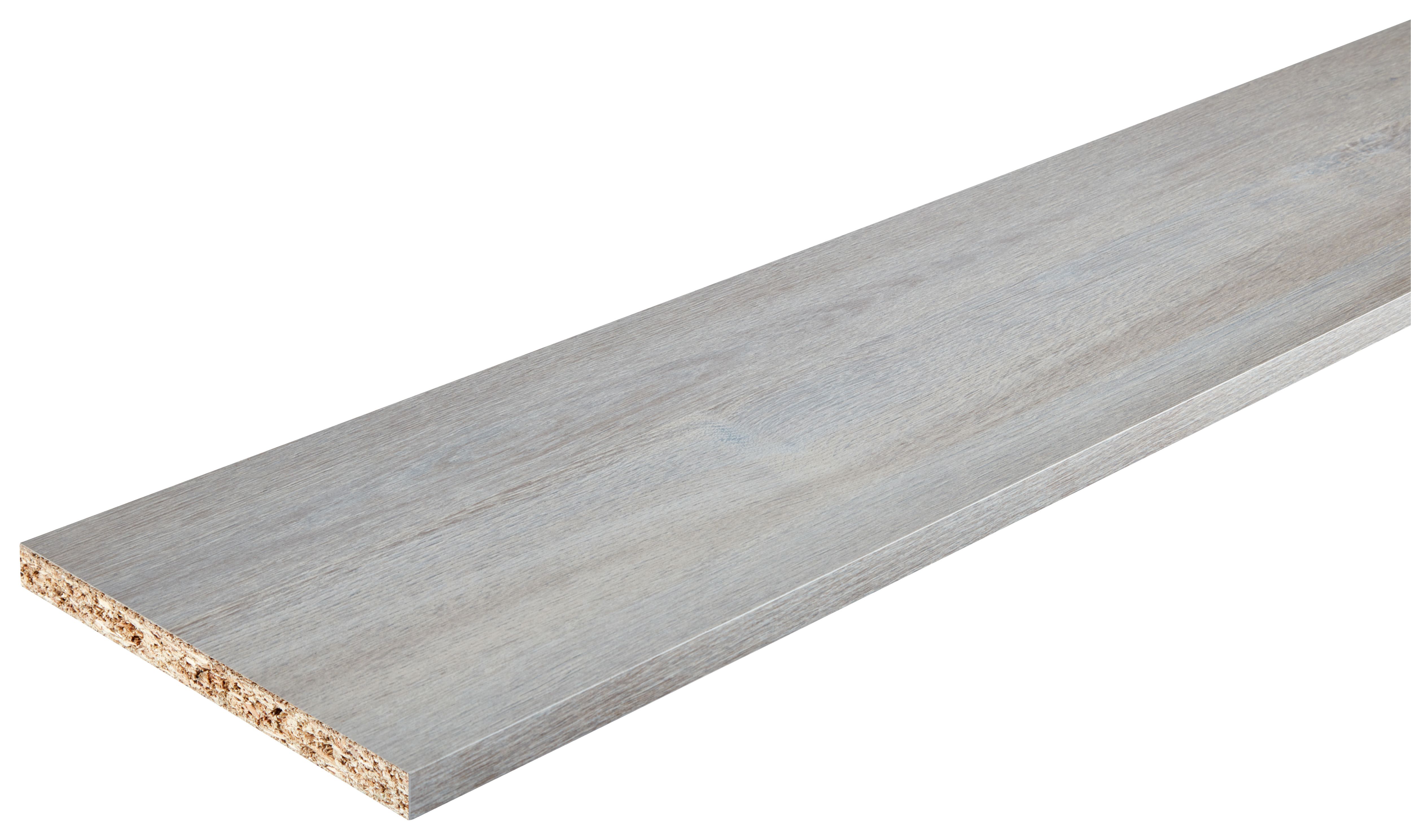 Image of Wickes MFC Grey Clubhouse Oak Furniture Panel - 15mm x 300mm x 2400mm