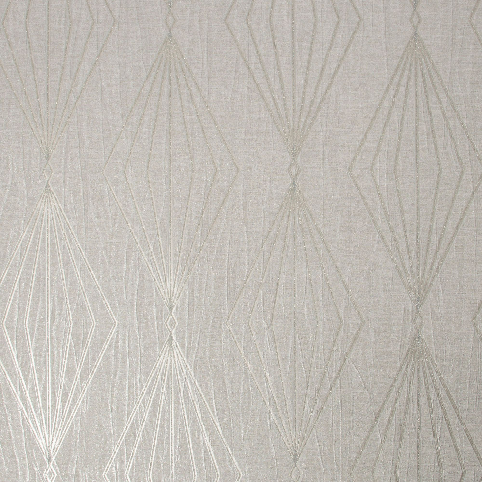 Boutique Marquise Geometric Pearl Wallpaper 10m