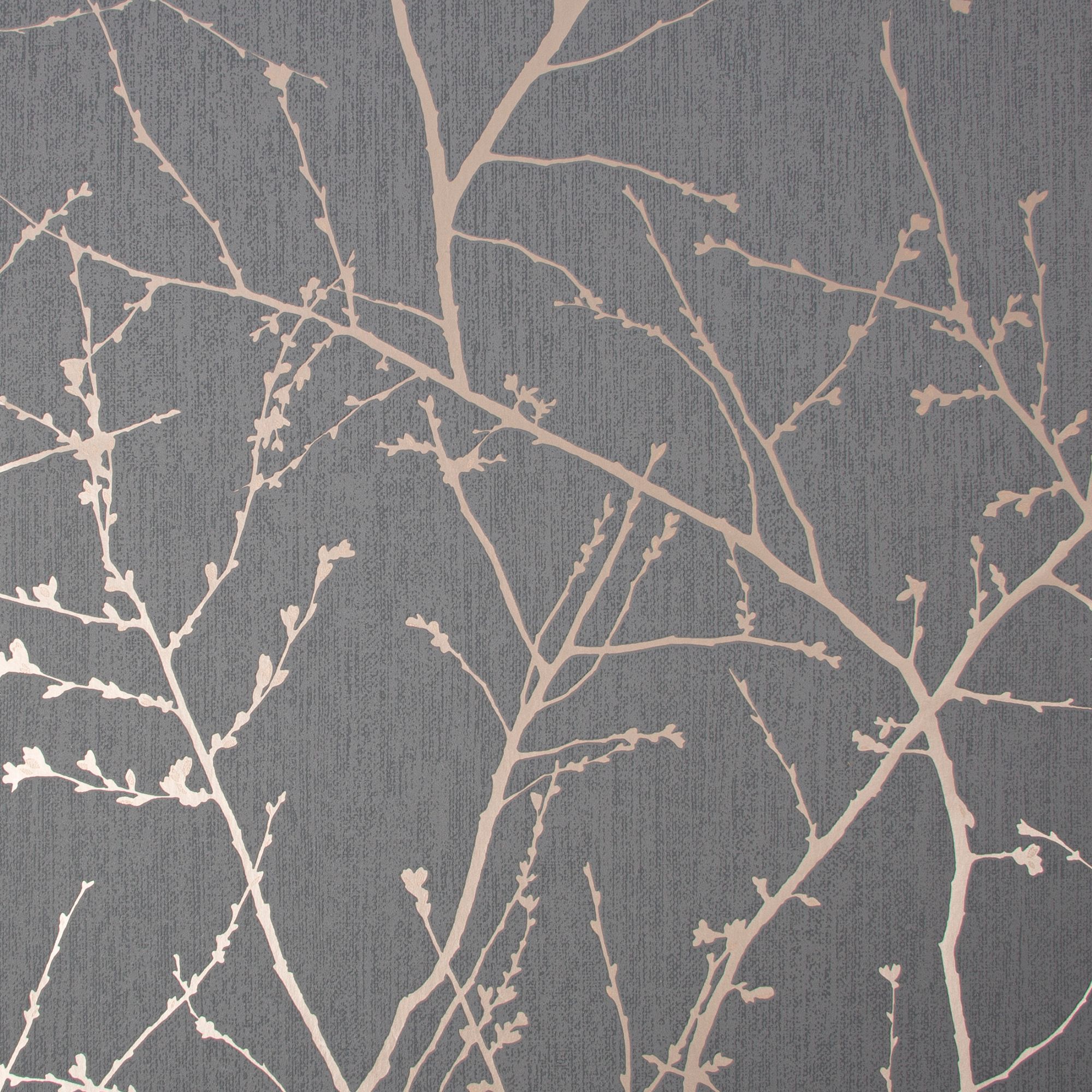 Superfresco Easy Innocence CHARCOAL/COPPER Wallpaper 10m