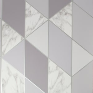 Sublime Marble Geometric Grey Wallpaper 10m