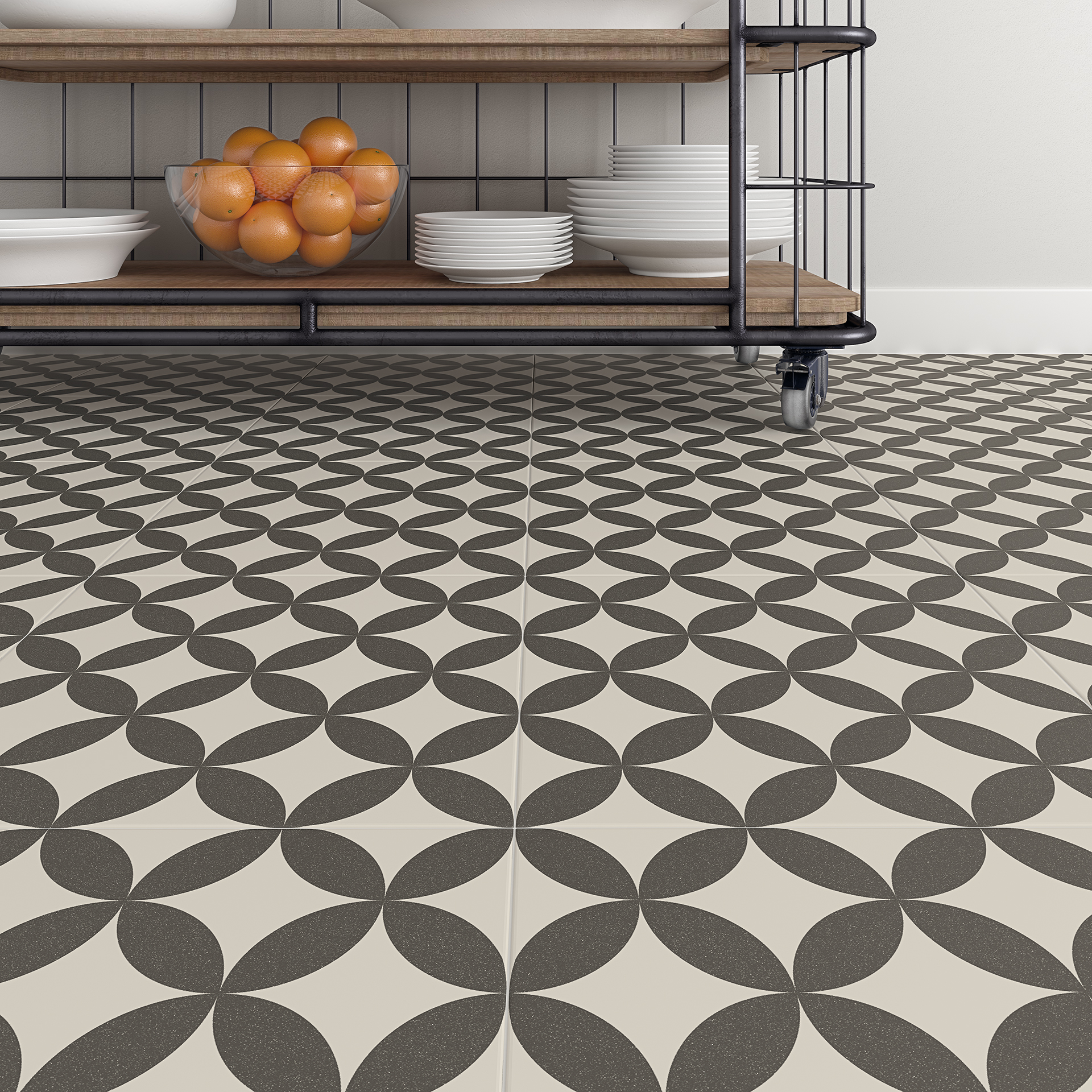 Wickes Carnaby Patterned Porcelain Wall & Floor Tile - 300 x 300mm - Pack of 13