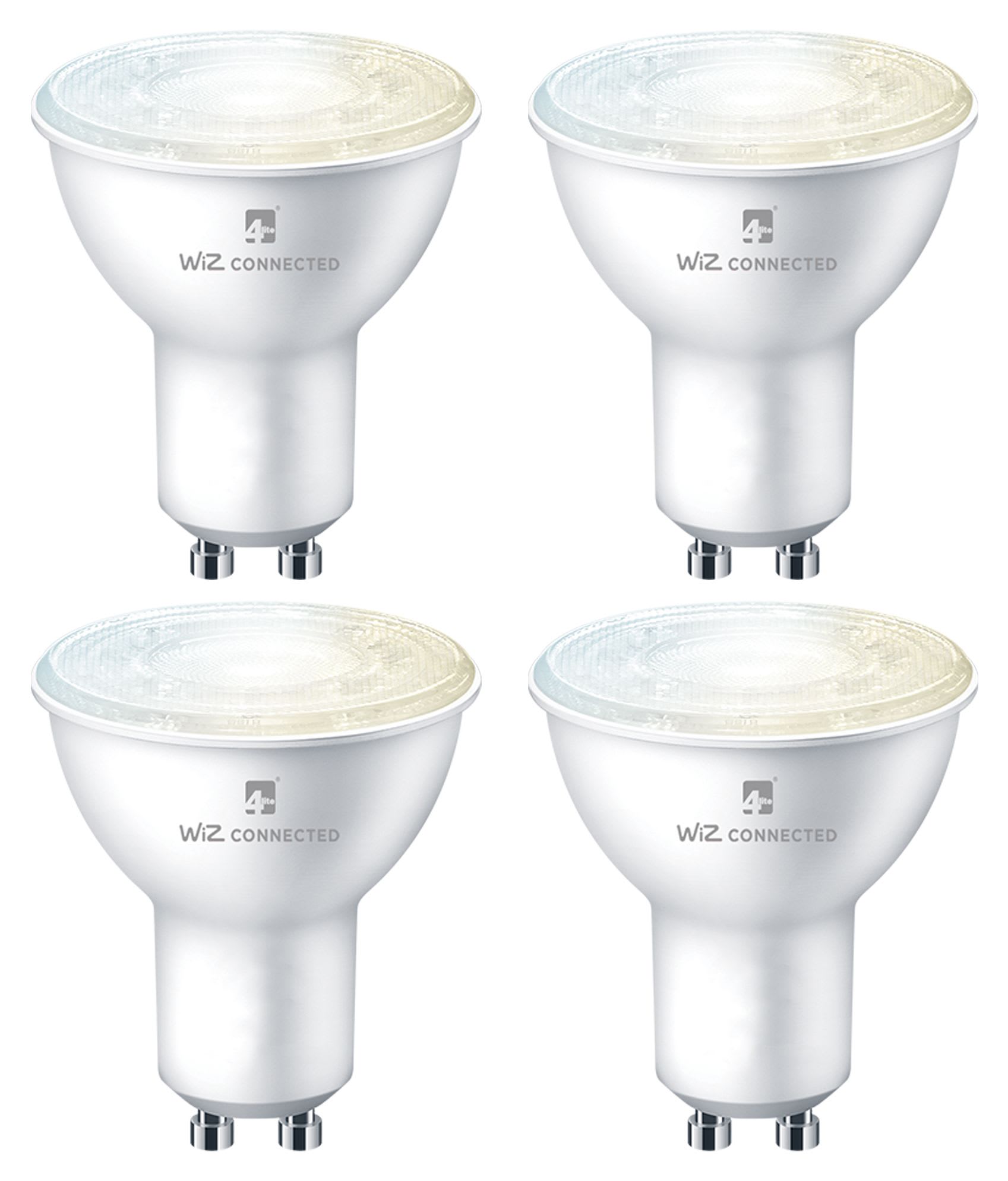 4lite WiZ Connected LED SMART GU10 Light Bulbs