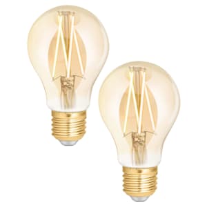 4lite WiZ Connected LED SMART E27 Filament Light Bulbs - Amber - Pack of 2