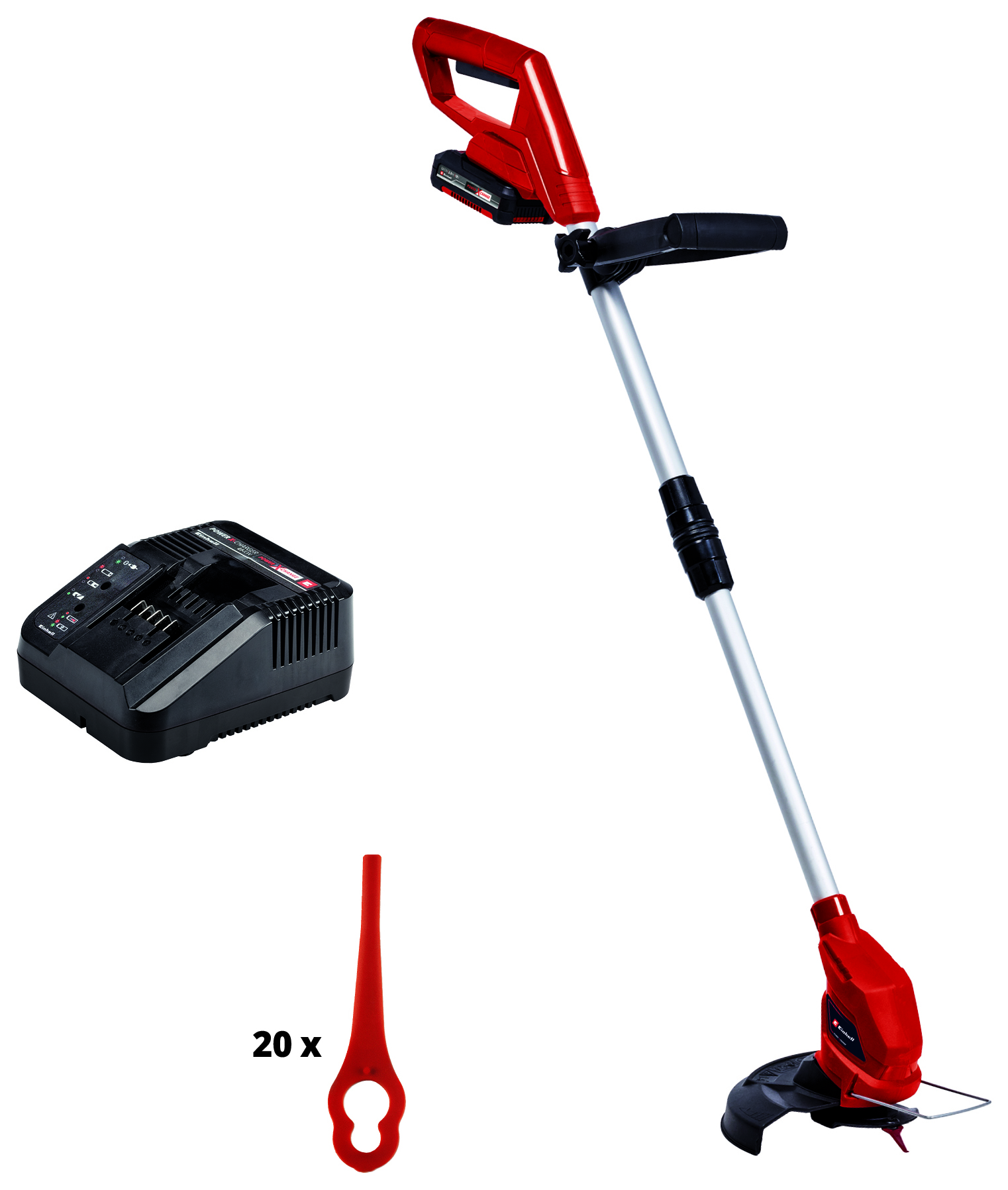 Image of Einhell Power X-Change GC-CT 18/24 18V Cordless 24cm Grass Trimmer 1 x 2.0Ah