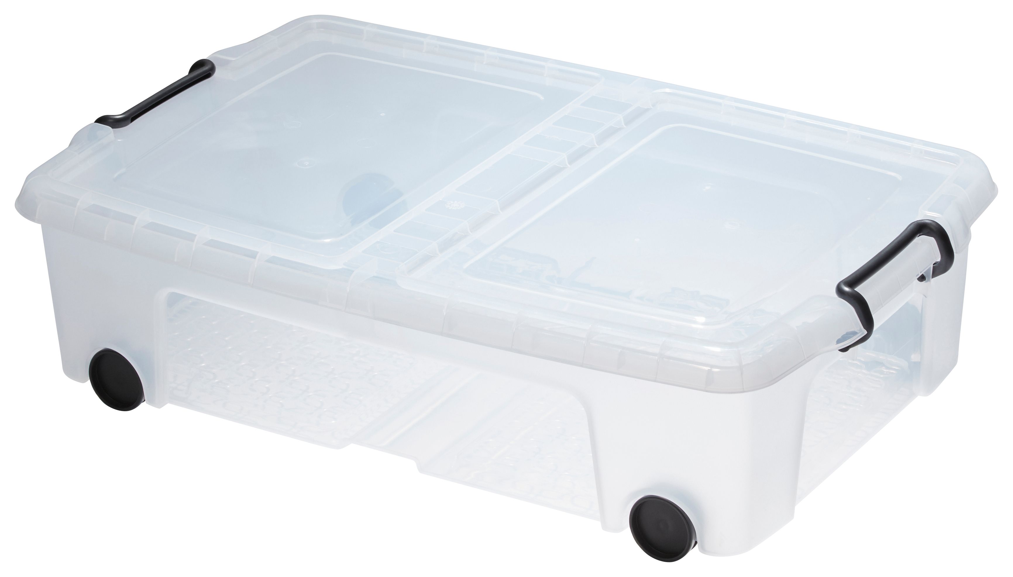 Image of Smart Storemaster Underbed Storage Box with Lid & Wheels - 35L