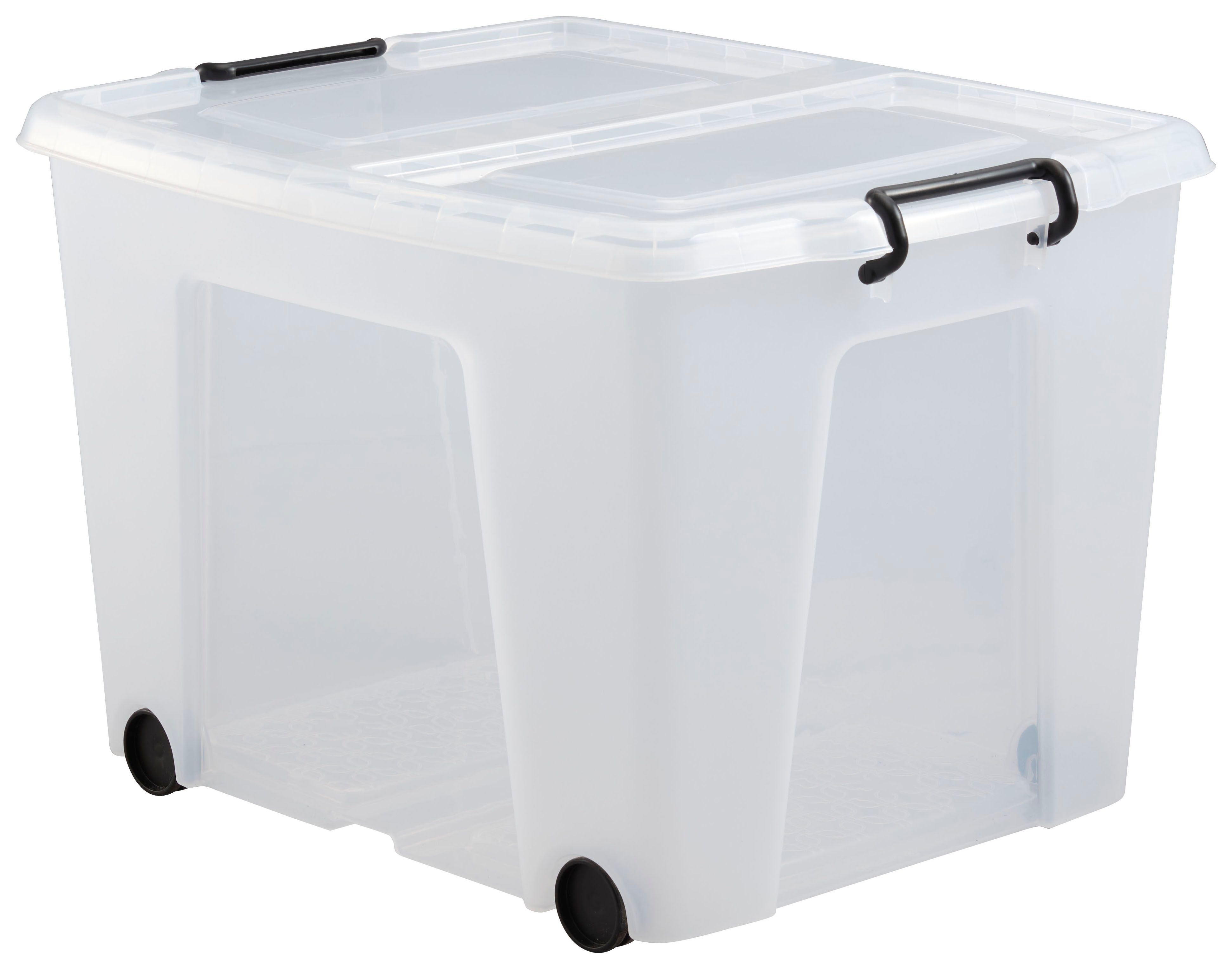 Big plastic storage boxes with clearance lids