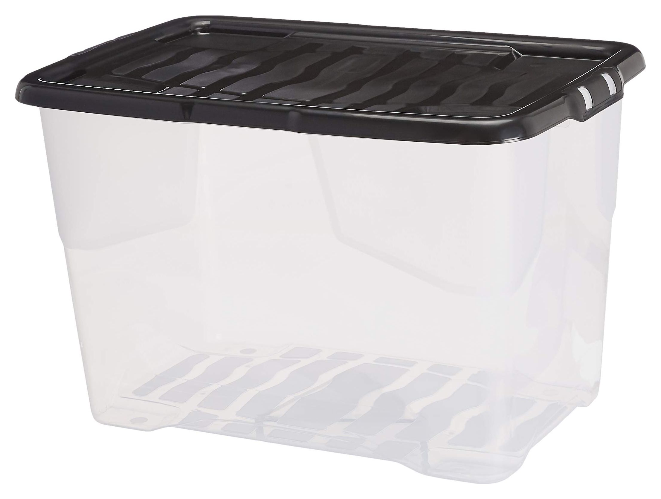 Buy Argos Home Curve 3 x 42L Plastic Boxes With Lid - Clear