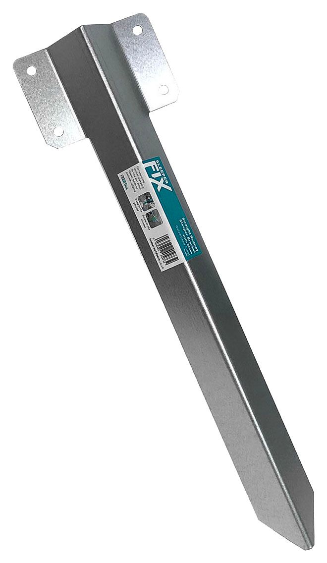 Wickes Straight Railway Sleeper Galvanised Bracket 435mm