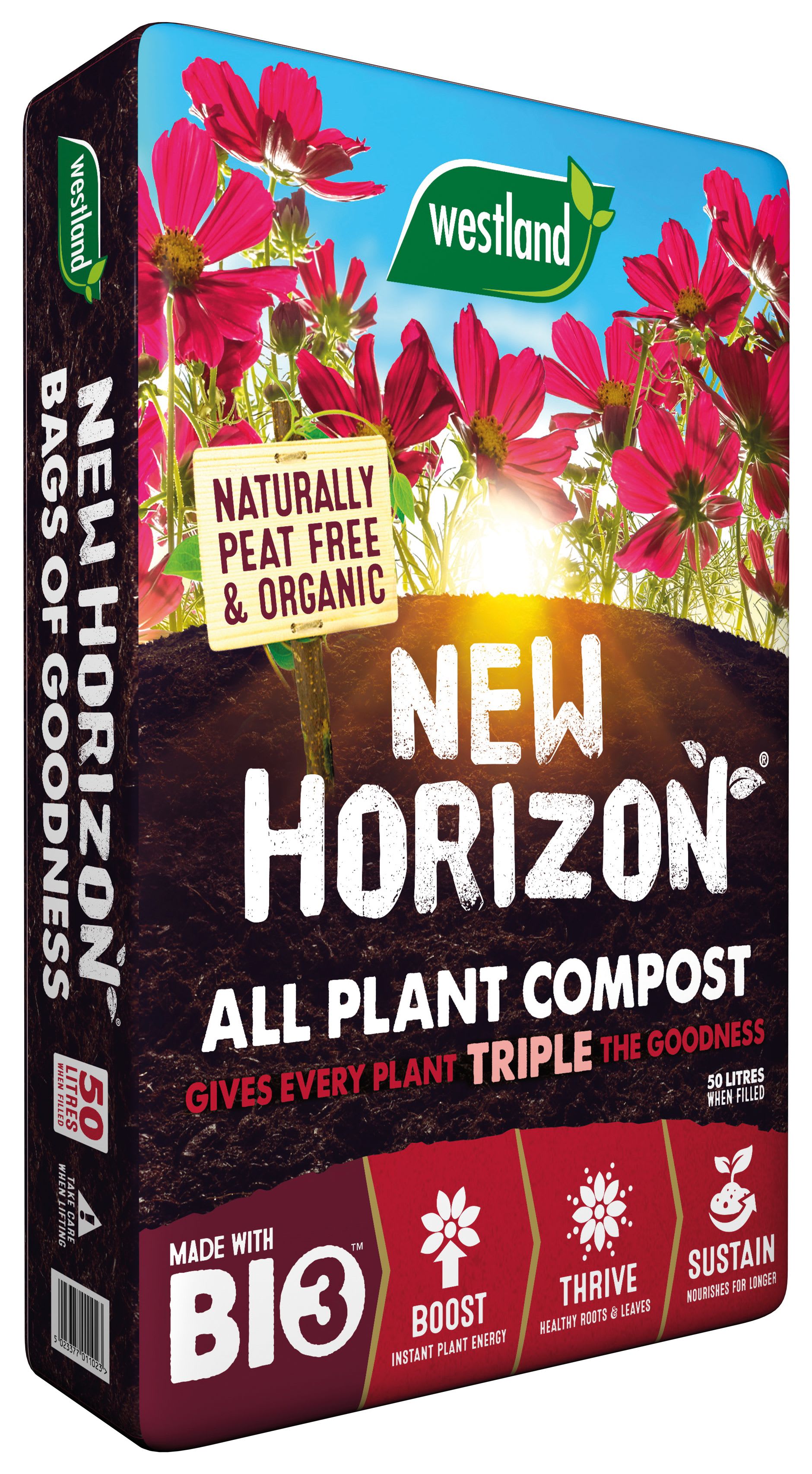Westland New Horizon Peat Free All Plant Compost 50L Wickes.co.uk