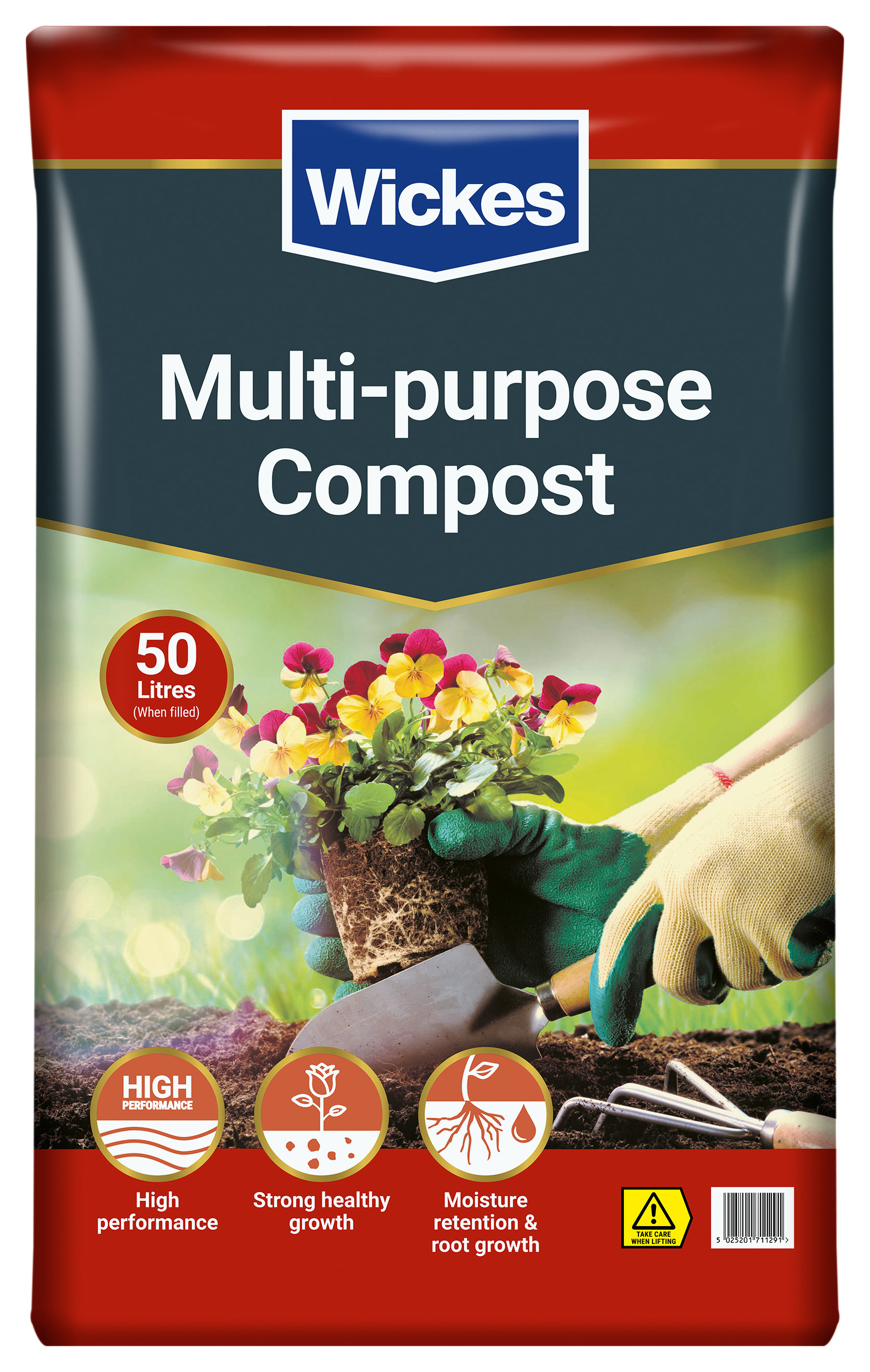 Wickes Peat Free Multi-Purpose Compost - 50L