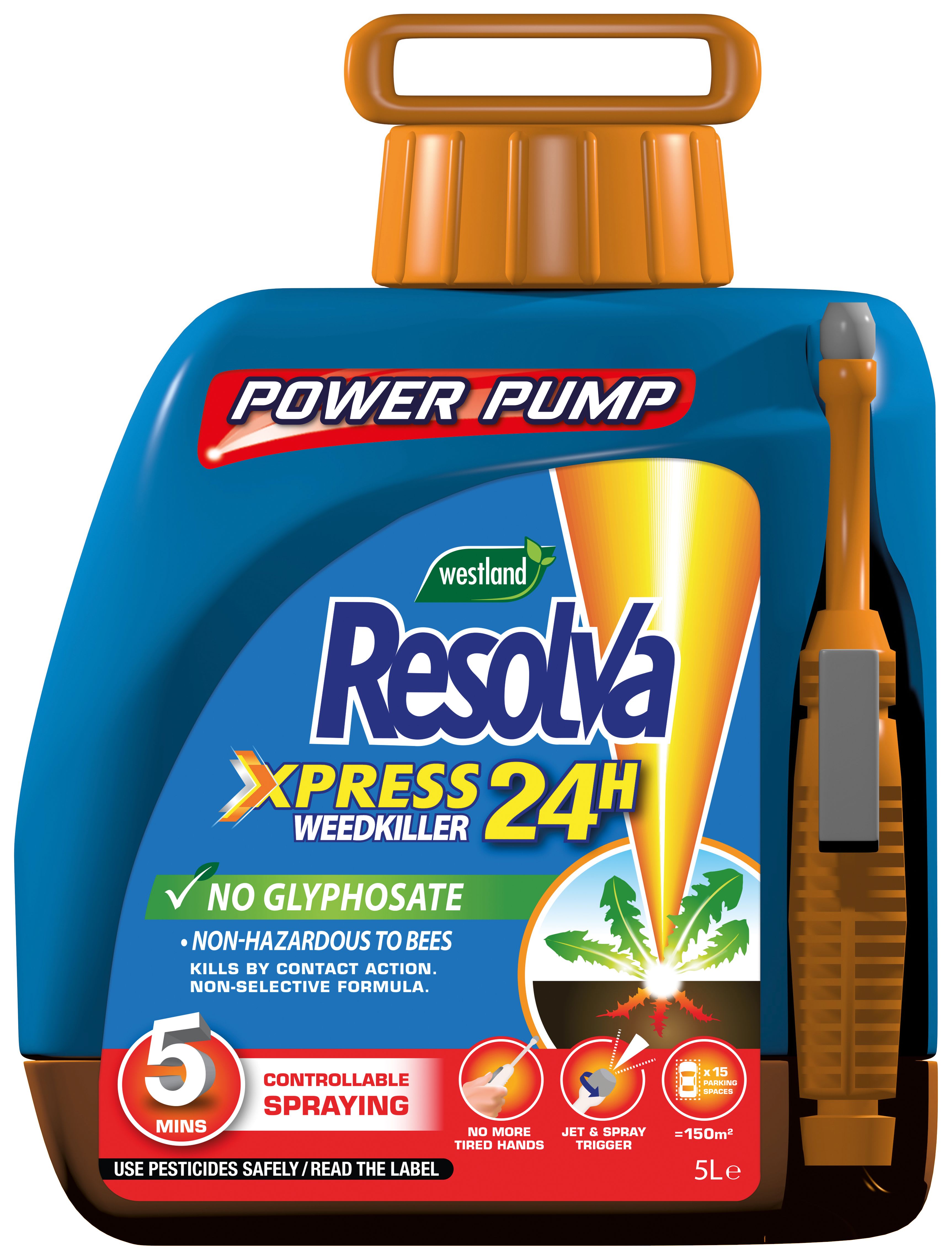 Resolva Express Ready to Use Power Pump Glypho Free Weed Killer 5L Wickes.co.uk