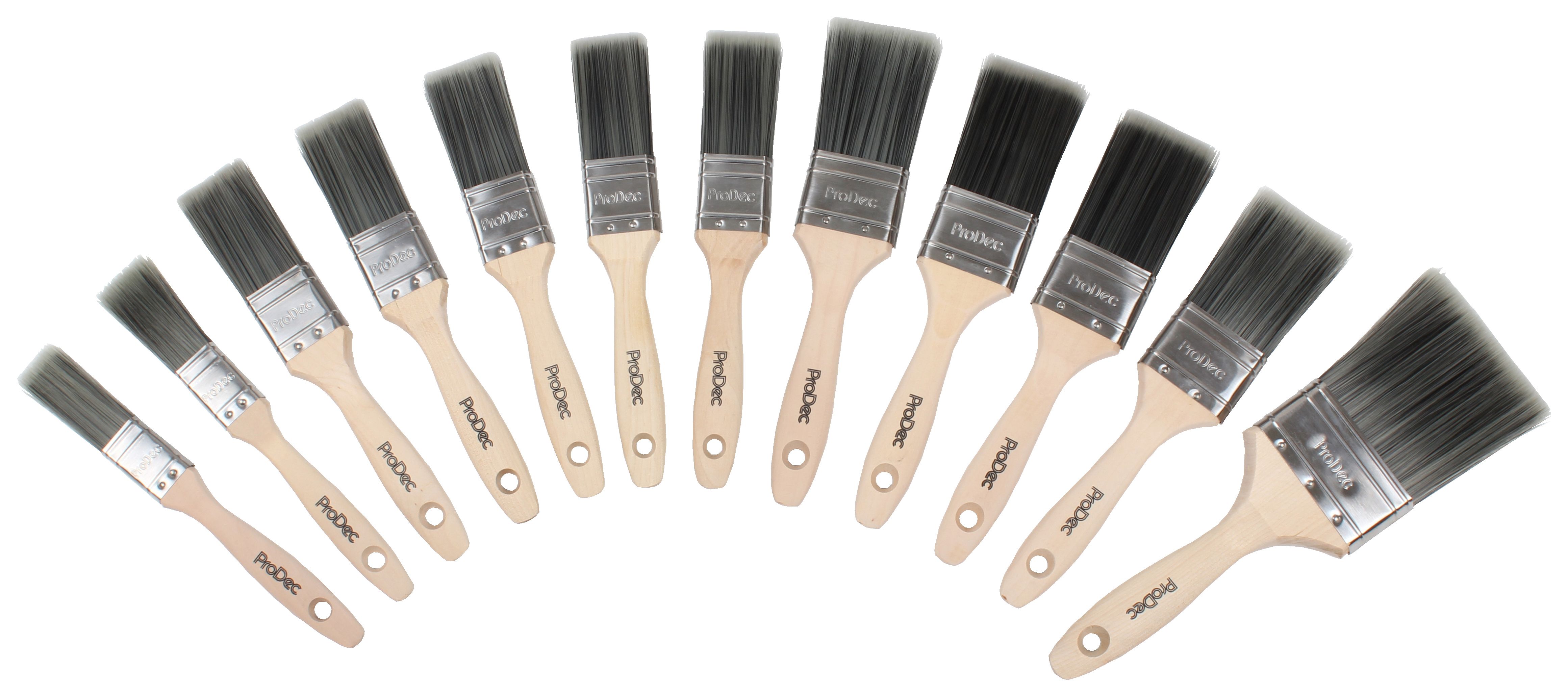 ProDec Decorators Dozen Paint Brush Set - Pack of 12