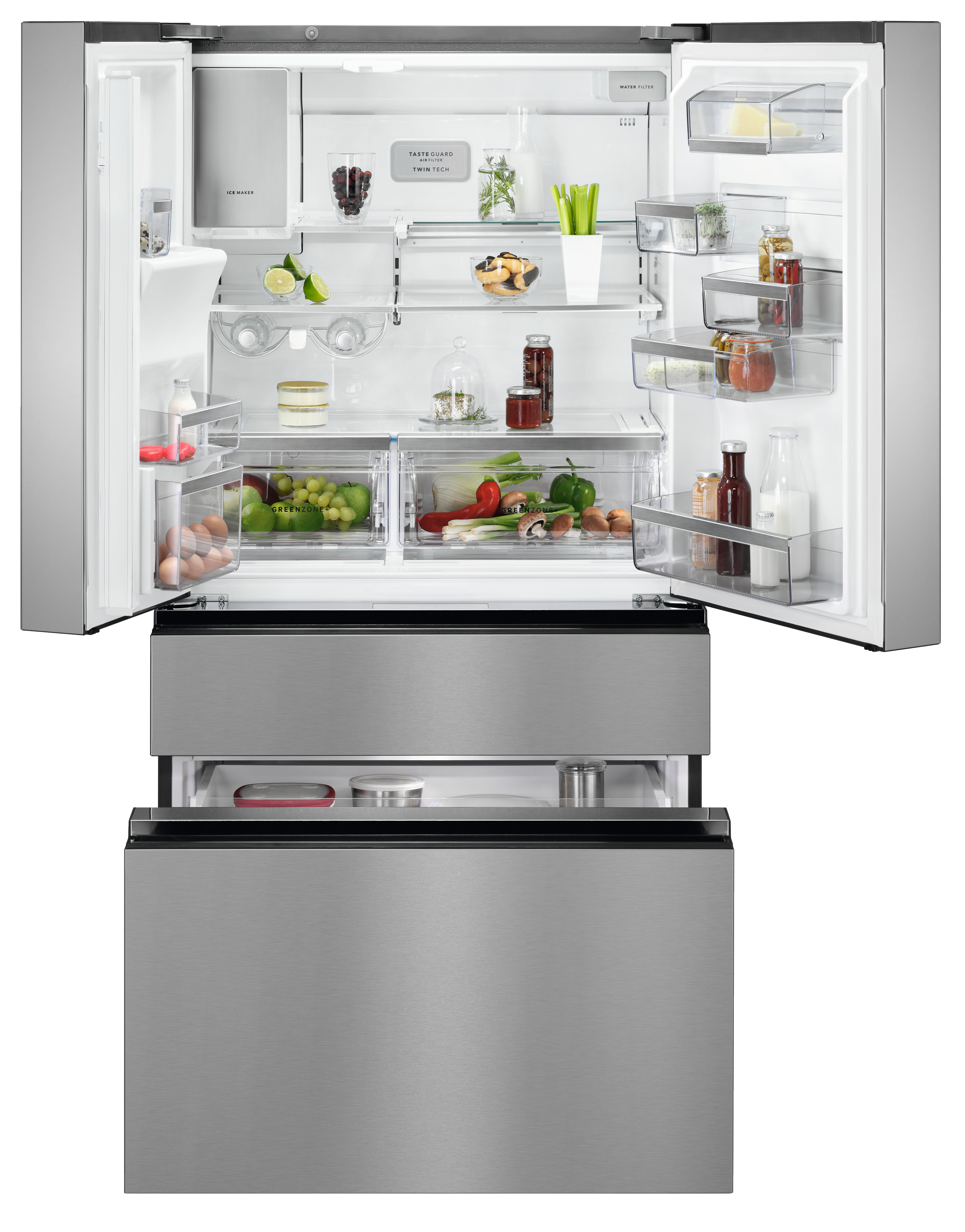 AEG RMB954F9VX Side by Side Fridge Freezer - Stainless Steel