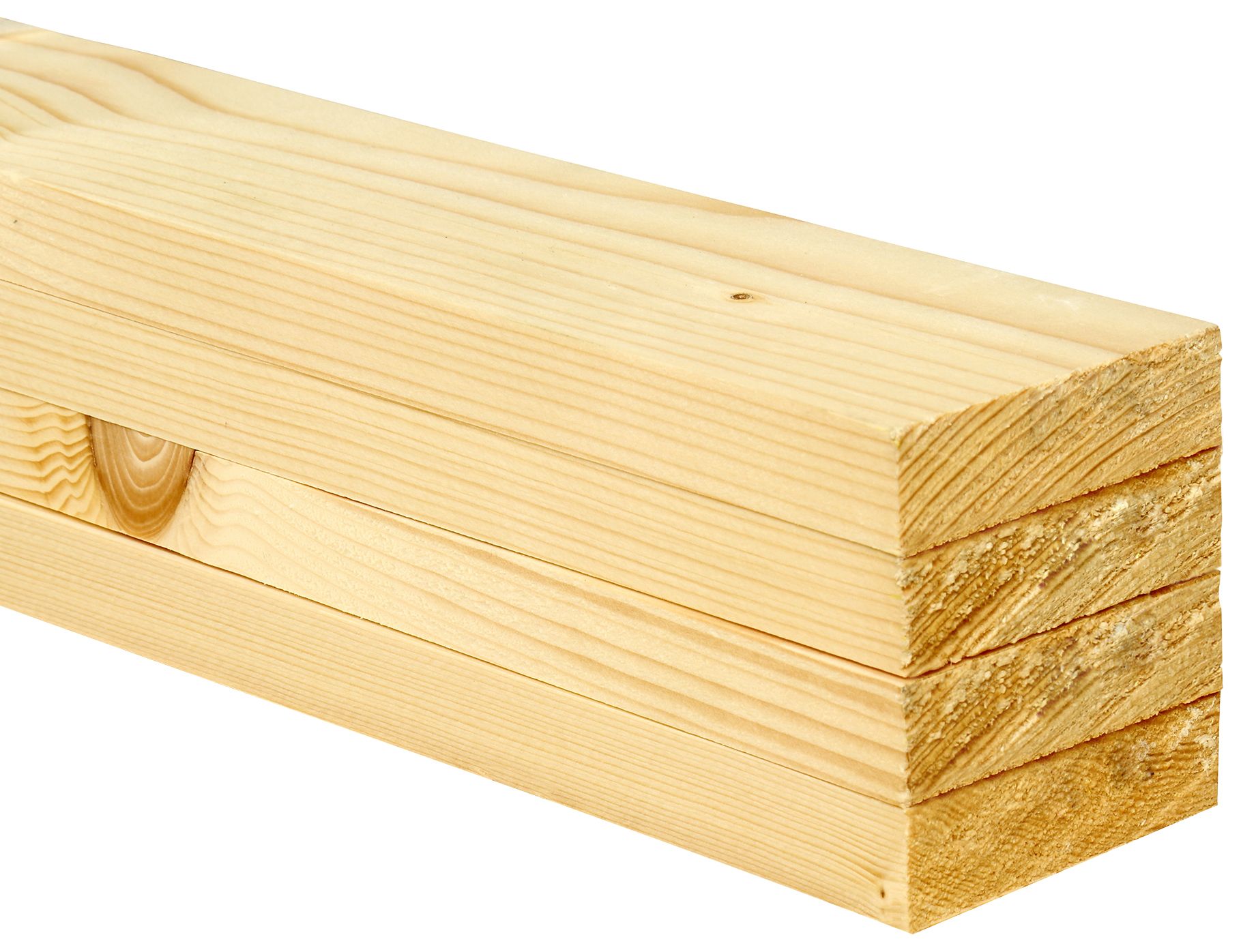 Image of Wickes Whitewood PSE Timber - 18 x 69 x 2400mm - Pack of 4