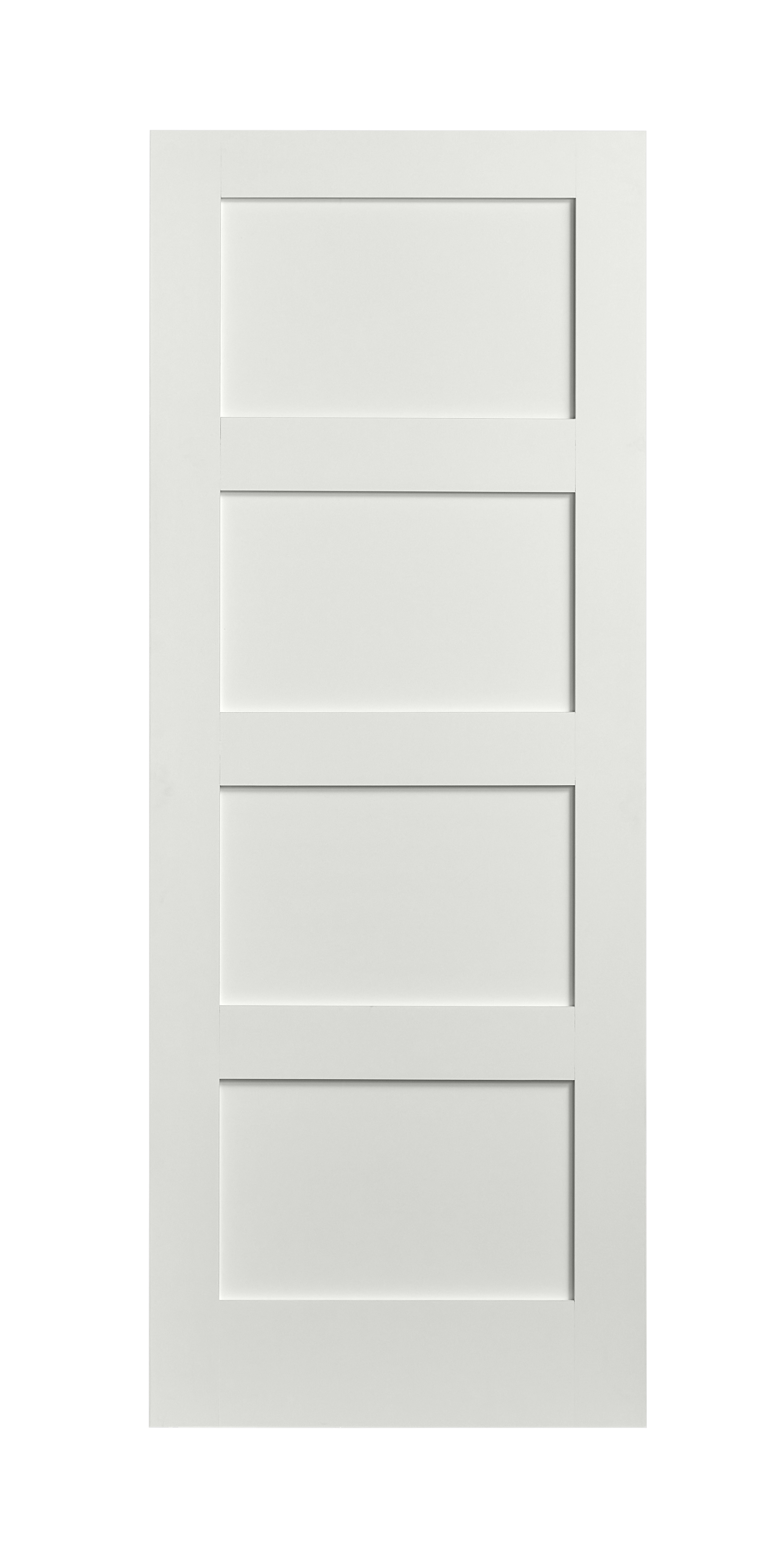 Wickes Marlow 4 Panel Shaker White Primed Solid Core - 1981mm
