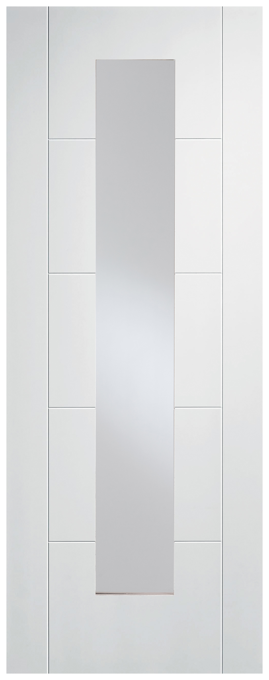 Wickes Thame Ladder Glazed White Primed Solid Core Door - 1981 x 686mm